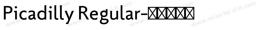 Picadilly Regular字体转换